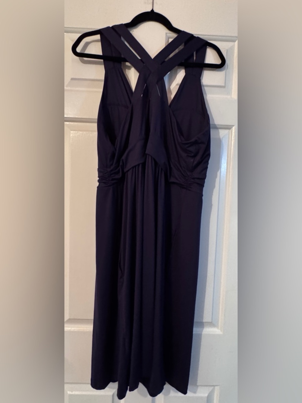 Like New Soma Cross Back Strap Bra Mini Dress in Navy Size XL - Picture 7 of 8